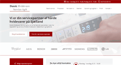 Desktop Screenshot of danskhvidevareservice.com